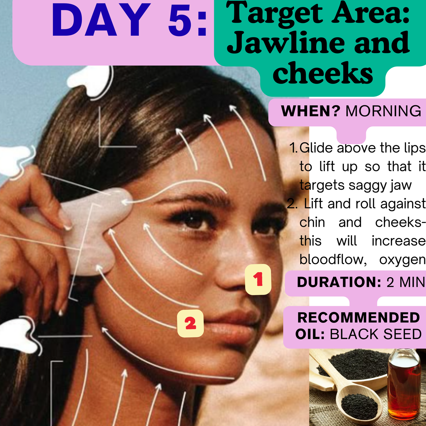 SculptFirm Rose Earth Stone Face Lifting Set + Free Luxury Bag + 30 day Skin Glow Up Bible (Copy)