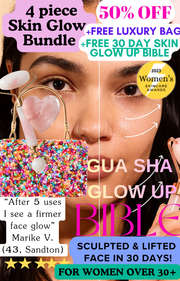 SculptFirm Rose Earth Stone Face Lifting Set + Free Luxury Bag + 30 day Skin Glow Up Bible