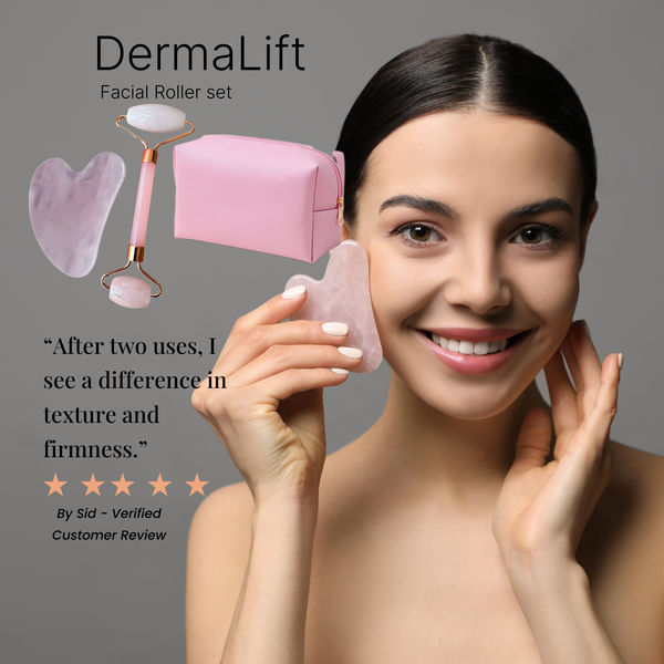 Celeb Facial Roller Gua Sha set-3pcs - FREE LUXURY BAG+ FREE SHIPPING